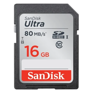 Thẻ nhớ Sandisk 16Gb Ultra SDHC C10 80MB/s SDSDUNC-016G-GN6IN