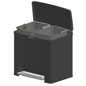 Thùng rác đạp đôi Fitis Mega SPD1-903 (đen)