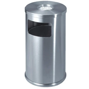 Thùng rác inox có khay đựng gạt tàn thuốc bên trên Ritabins A34-I