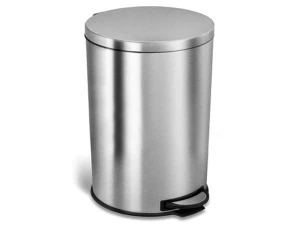Thùng rác inox đạp chân cao cấp 12 lít Vietbin VB2087-12L chống vân tay