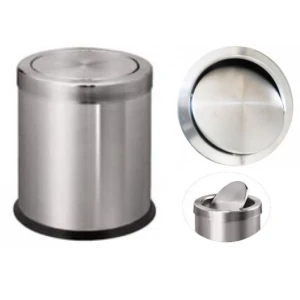 Thùng rác inox nắp bập bênh Ritabins A36-H