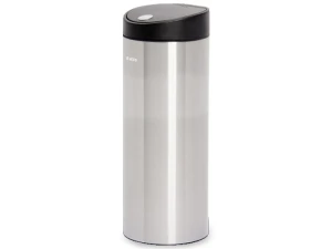 Thùng rác inox nhấn tròn lớn Fitis RTL1-901 - 15 lít (Bạc)