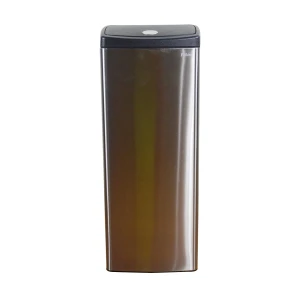 Thùng rác inox nhấn vuông lớn Fitis STL1-901 - 22 lít