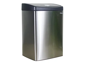 Thùng rác Inox nhấn vuông nhỏ Fitis STS1-901 - 15L