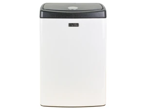 Thùng rác inox nhấn vuông nhỏ Fitis STS1-904 - 15 lít (Trắng)