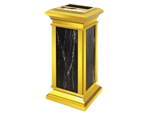 Thùng rác inox Paloca đá hoa cương (300mm x 300mm x 685mm)