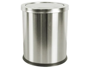 Thùng rác inox tròn nắp lật Vietbin VBA36-H