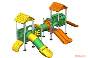 Tổ hợp nhà leo cầu trượt Nicks NIK155120NN