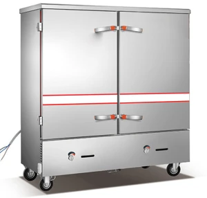 Tủ nấu cơm công nghiệp 24 khay gas và điện TCGD-24