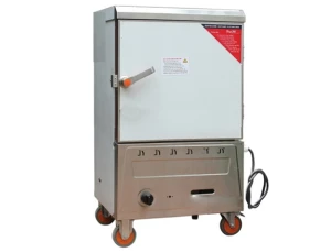 Tủ nấu cơm công nghiệp 6 khay gas và điện