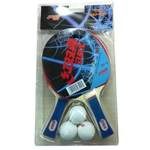 Vợt bóng bàn gỗ (2 vợt, 3 bóng)
