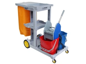 Xe đẩy dọn phòng Clepro CX-73W (có xô vắt)