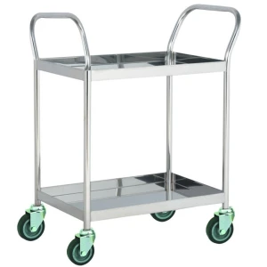 Xe đẩy hàng 2 tầng inox 304 Happy Move 100kg