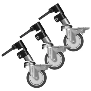 Bộ 3 bánh xe cao cấp PT25 cho chân đèn C stand CK1 CK2 CK3 (ống 25mm) - 37407161 Yêu thích