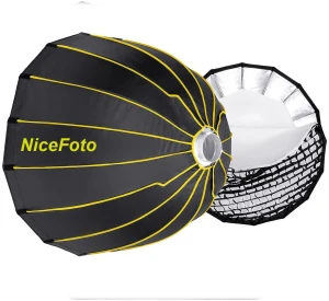 Quick Softbox Pro Deep PARABOLIC Nicefoto 90cm with grid - Bowens mount - 37462537 Yêu thích