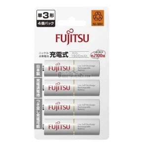 Vỉ 4 Pin FUJITSU AA Nội địa Nhật - Min 1900maH - 2100 lần sạc - 9172902 Yêu thích
