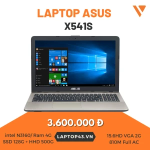 ASUS X541S N3160/ Ram 4G/ SSD 128G + HHD 500G/ 15.6HD chỉ từ 3 triệu tại Đà Nẵng