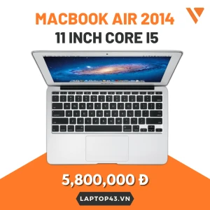 Macbook Air 2014 / 11 inch Core i5 / Ram 4G SSD 128G Full AC