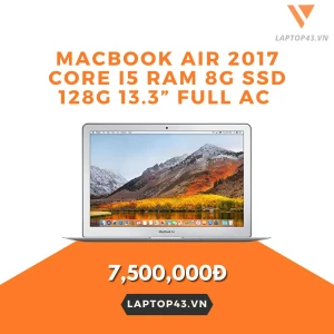 Macbook Air 2017 Core i5 Ram 8G SSD 128G 13.3 Full AC