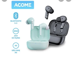 Tai Nghe Bluetooth ACOME Airdots T6 TWS Công Nghệ Bluetooth 5.3 Nút Cảm Ứng Điều Khiển Linh Hoạt