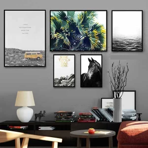 Bộ 5 tranh thiên nhiên Scandinavian đặc trưng MS056