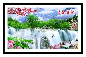 TOP 55 tranh thác nước phong thủy chất lượng đẹp nhất