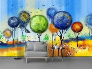 Tranh dán tường 3D vẽ nghệ thuật TDT539