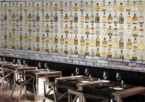 Tranh dán tường quán bar TDT633