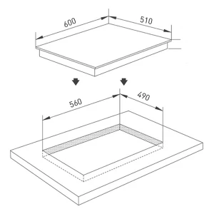 Bếp từ Elica LIEN DIAMOND 604 BL