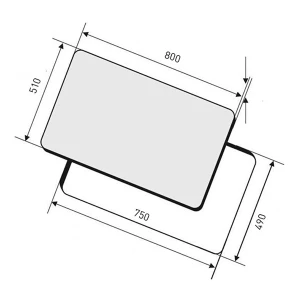 Bếp từ lắp âm Elica DIAMOND 805 BL