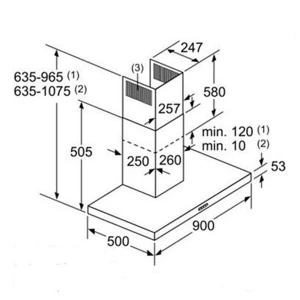 Máy hút mùi Bosch DWB97IM50 - Serie 4