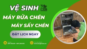 Vệ sinh máy rửa chén, máy sấy chén