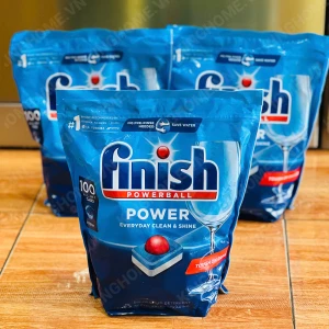 Viên rửa bát Finish Power Everyday Clean and Shine 100 viên ( Dạng túi )