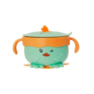 Bát ăn cho trẻ em hình vịt inox 316 Elmich Babycare EL-0008VIT