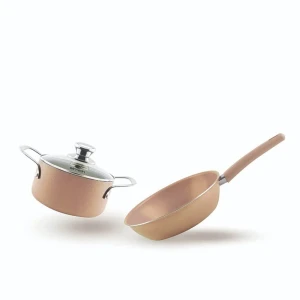 Bộ nồi chảo nhôm chống dính cao cấp EDA 1026 nồi 20,chảo 26cm