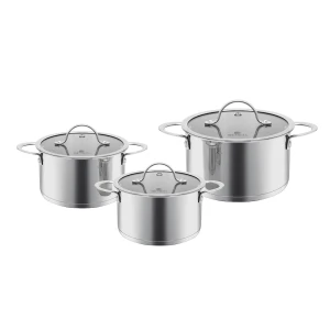 Bộ nồi Inox 304 Impact bonding Elmich EL2480 size 16,20,24cm - Elmich