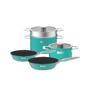 Bộ nồi Inox liền khối Elmich Hera EL-8134 size 18, nồi hấp 22, chảo 20,26cm