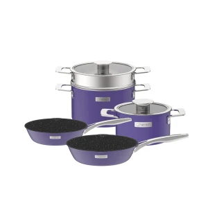 Bộ nồi Inox liền khối Elmich Hera EL-8194 size 18,nồi hấp 22 chảo 20,chảo 26cm