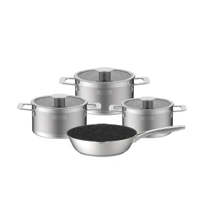 Bộ nồi Inox liền khối Elmich Hera EL 8267 size 18,20,26,chảo 26cm