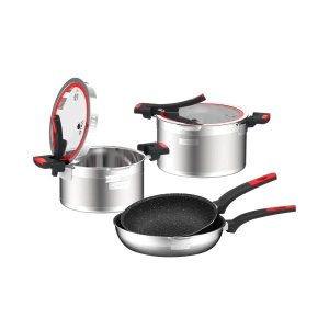 Bộ nồi Inox liền khối Elmich Milano EL-8092 size 20,22,chảo 20,26cm