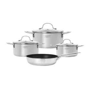 Bộ nồi inox liền khối Elmich Trimax classic EL2136OL03 size 18,20,24 chảo 24cm