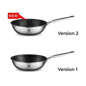 Chảo Inox liền khối chống dính Ceramic Elmich Trimax CZ EL3836 size 24cm