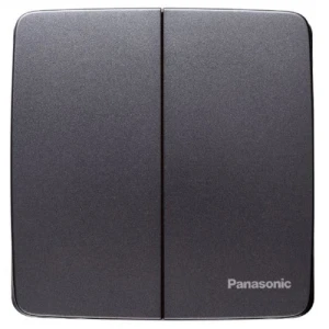 Bộ 2 công tắc C, (2 chiều) màu xám ánh kim Panasonic WMT504MYH-VN