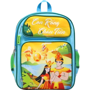 Balo cấp 1 Fairy Tale - Con Rồng cháu Tiên Màu xanh nhạt B-12-097