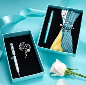 Bút bi ký Mr1 mực xanh (Thân Silver) BP-MR1-M-SID-L