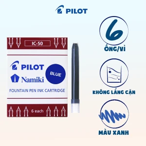 Ống mực bút máy KAKUNO IC-50-L (vỉ 6 ống)