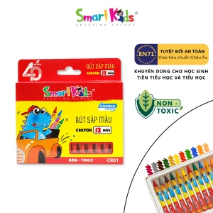 Sáp màu Dino 18 màu CR02 (18 màu/hộp)