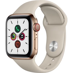 Apple Watch S5 GPS Cellular 40mm viền thép, dây cao su MWX62VN/A