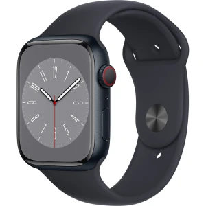 Apple Watch S8 LTE 45mm viền nhôm dây silicone Midnight MNK43VN/A
