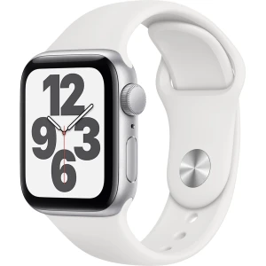 Apple Watch SE GPS 40mm Vỏ nhôm Dây cao su Trắng